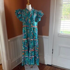 Marie by Vanderpump Dress – Tropical Print Maxi | Size XL
